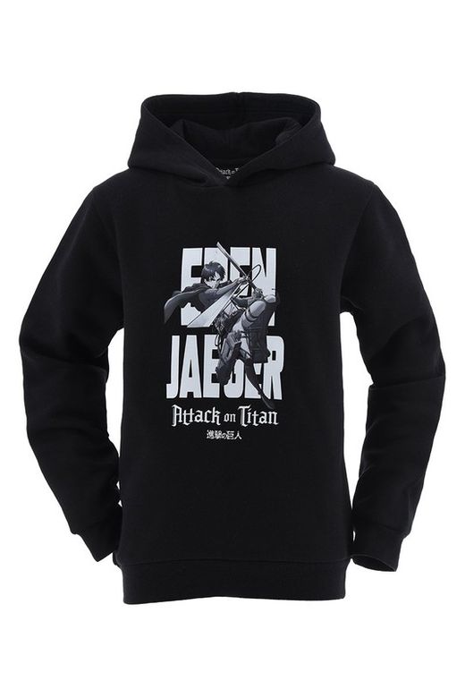 Sudadera Cap Niño Attack On Tittan Blk