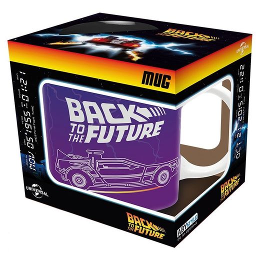 Taza Regreso al Futuro, dibujo Delorean