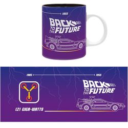 Taza Regreso al Futuro, dibujo Delorean