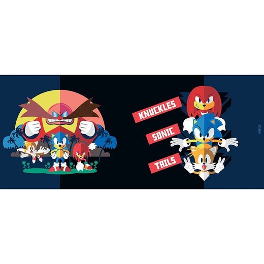 Taza de Sonic, Knuckles y Tails