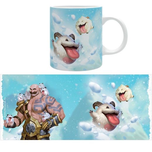 Taza LOL Braum y Poros
