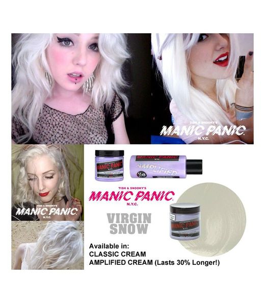 Tinte Pelo Manic Panic Amplified Virgin Snow