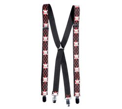 Tirantes con calaveras y rombos