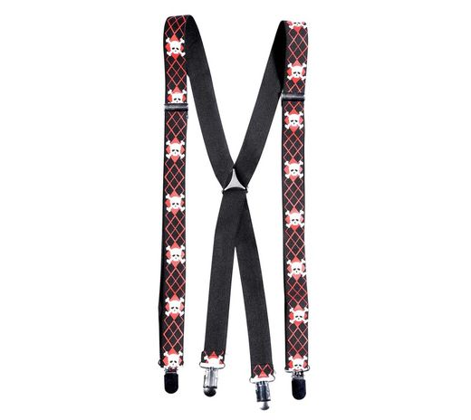 Tirantes con calaveras y rombos