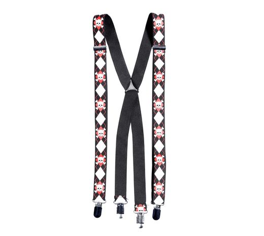 Tirantes con Rombos rojos y calaveras