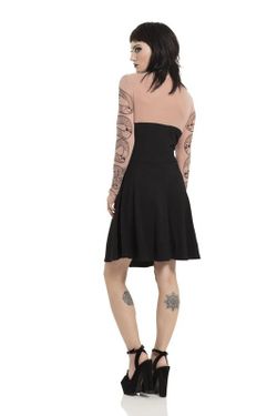 Scared of Needles Skater Dress