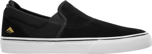 Zapatilla Emerica Wino G6 Slip-On Black/White/Gold