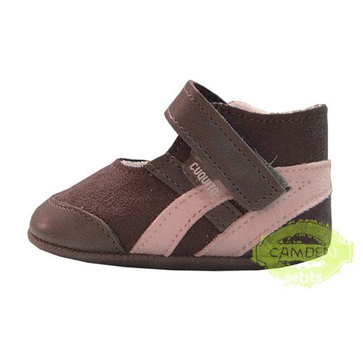 Zapato Cuquito para bebé color marrón y rosa