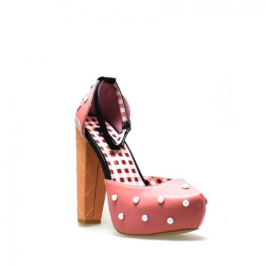 Ironfist Peaches & Cream Platform roze schoen
