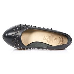 Zapatos New Rock M.Punk034-C7 Nomada Negro Vivo Negro Pl Acero Punk Cal Canyo
